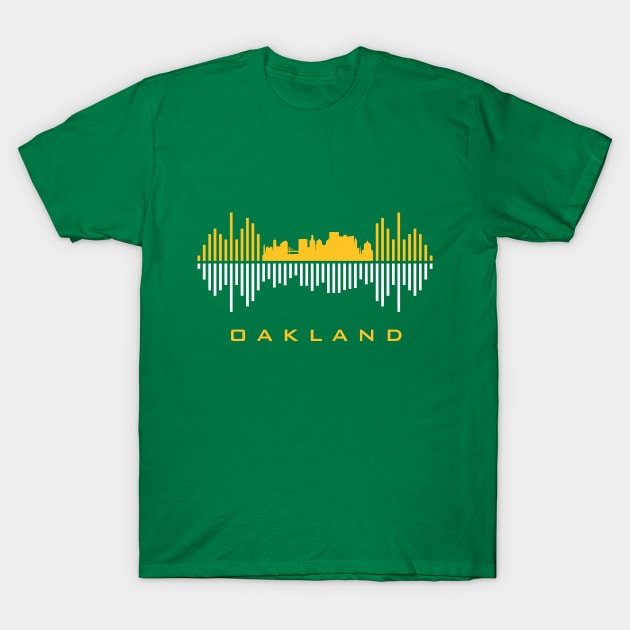 Oakland City Soundwave T-Shirt by blackcheetah